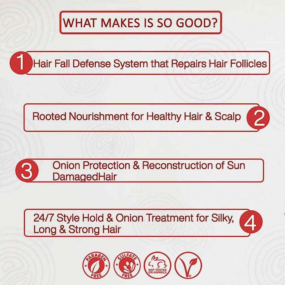 NutriGlow NATURAL'S Onion Hair Shampoo | Grocsy