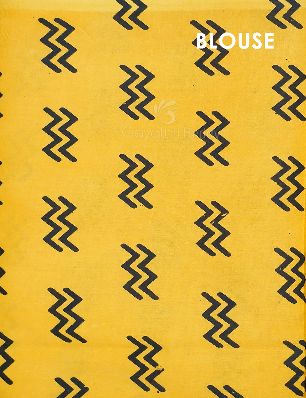 Black And Banana Yellow Colour Block Print Pure Mulmul Cotton Saree By Gayathri Reddy Designer Studio | Grocsy