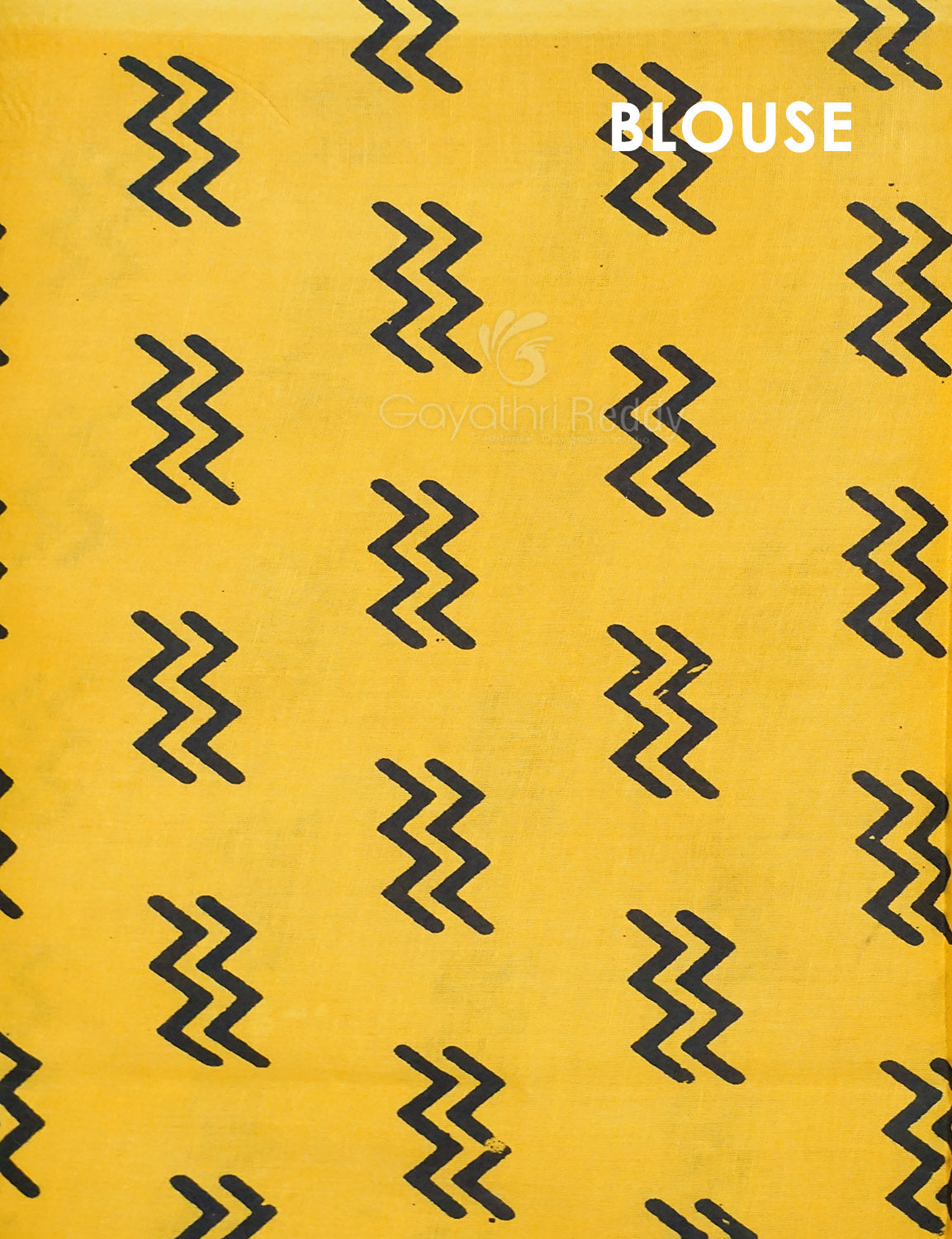 Black And Banana Yellow Colour Block Print Pure Mulmul Cotton Saree By Gayathri Reddy Designer Studio | Grocsy