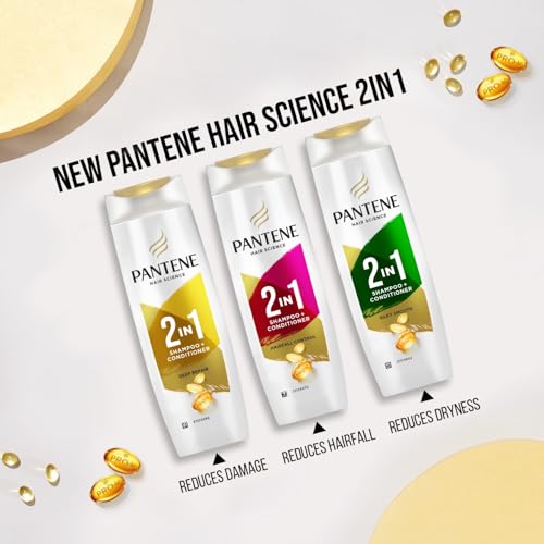 Pantene 2 in 1 Anti Hair Fall Shampoo + Conditioner, 340 ml | Grocsy