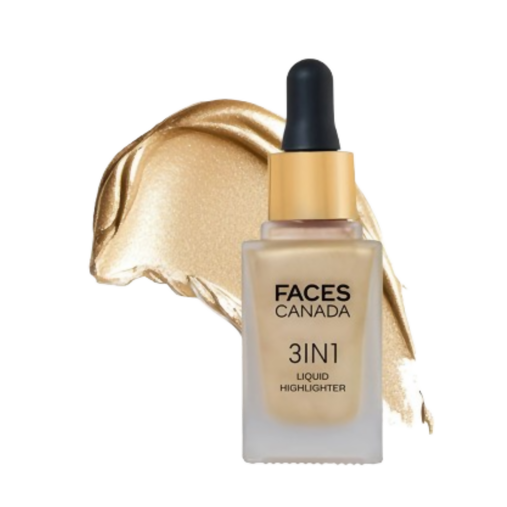 Faces Canada 3 in 1 Liquid Highlighter - Gold 01 | Grocsy