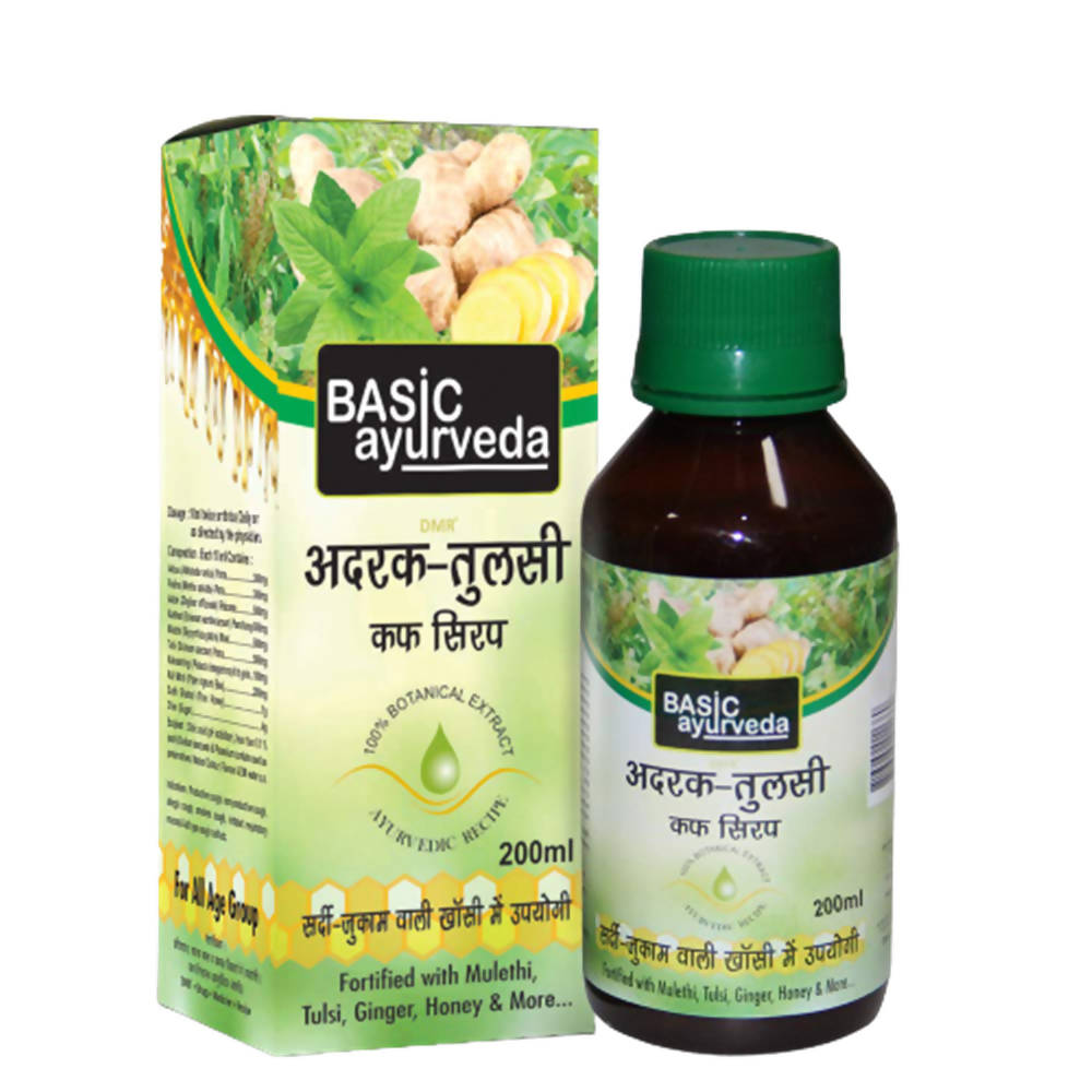 Basic Ayurveda Adrak Tulsi Cough Syrup | Grocsy