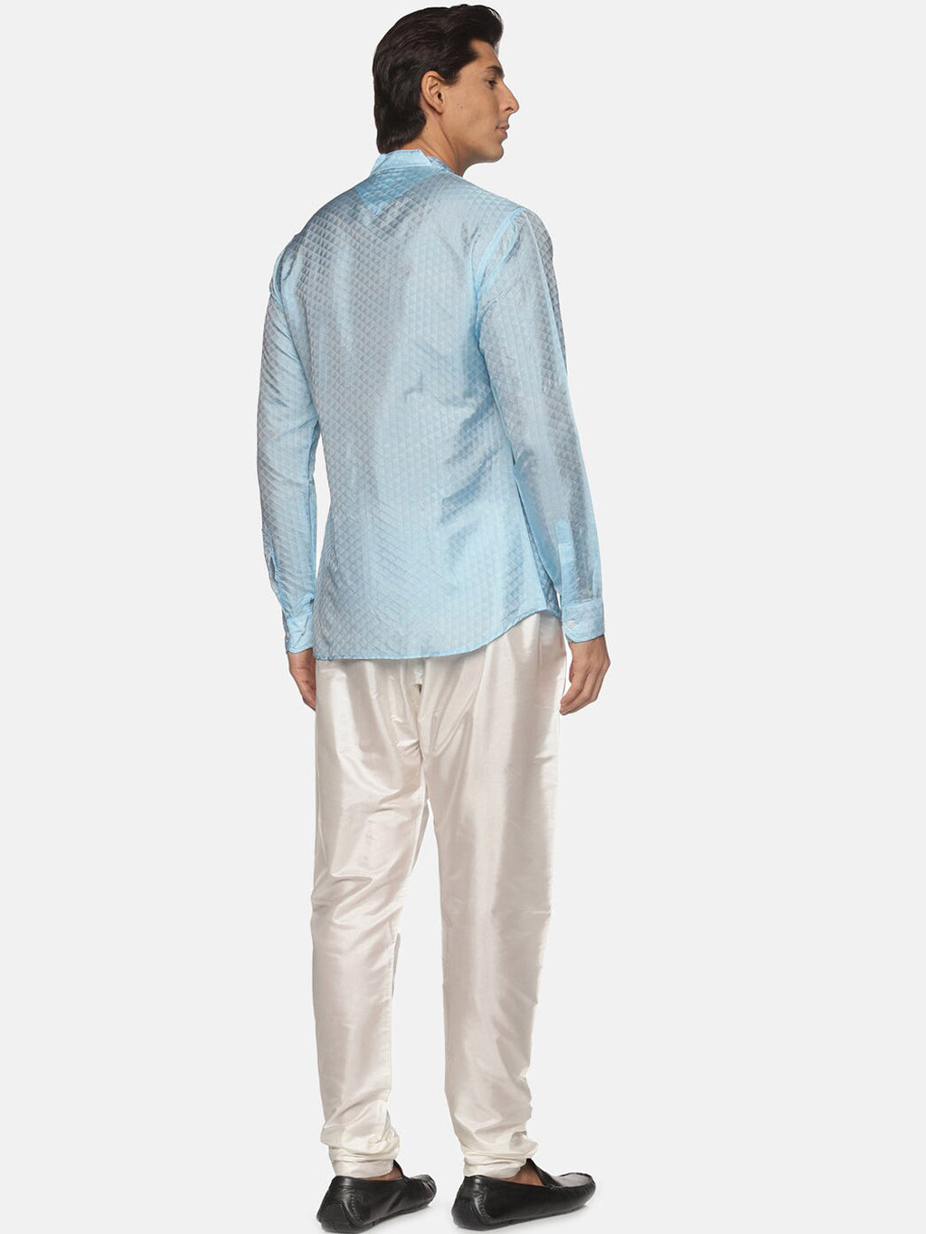 Sethukrishna Men Blue Kurta with Pyjama | Grocsy