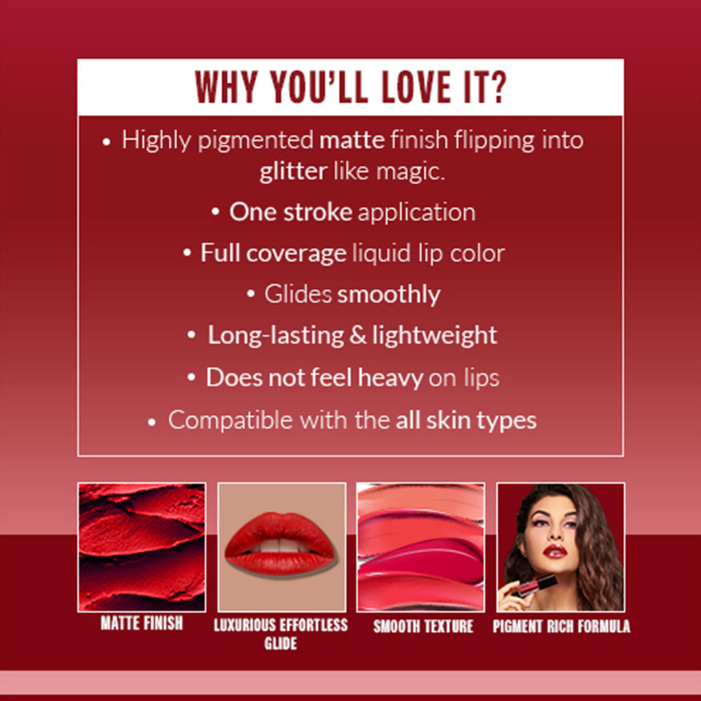 Colorbar Starry Flip Lipcolor Hot As Hell-001 | Grocsy