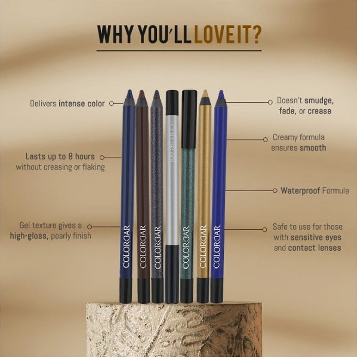 Colorbar I-Glide Eye Pencil - New Peacock Throne | Grocsy