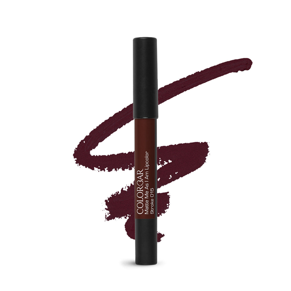 Colorbar Matte Me As I Am Lip Color New Stroke-[015] | Grocsy