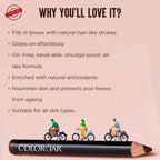 Colorbar Stunning Brow Pencil Mini Chestnut - {001} | Grocsy