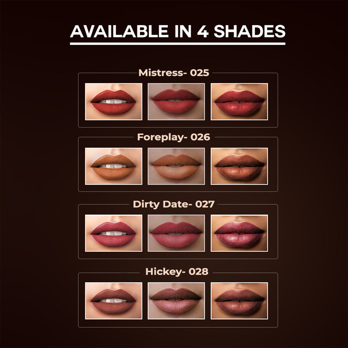 Colorbar Sinful Matte Lipcolor Dirty Date- 027 | Grocsy