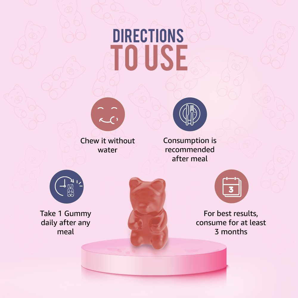 Colorbar Beauty Miracle Gummies - Love Is In The Hair | Grocsy