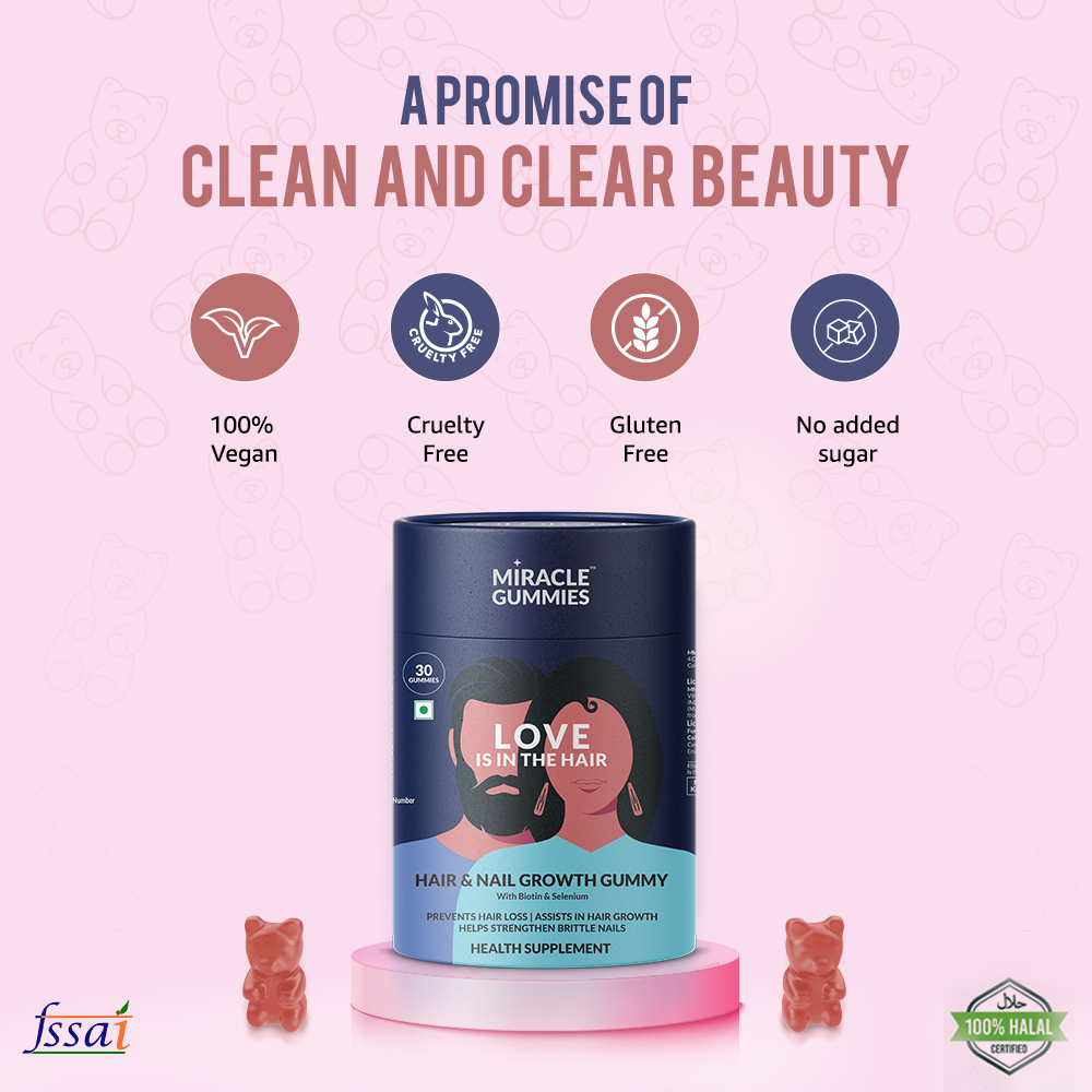 Colorbar Beauty Miracle Gummies - Love Is In The Hair | Grocsy