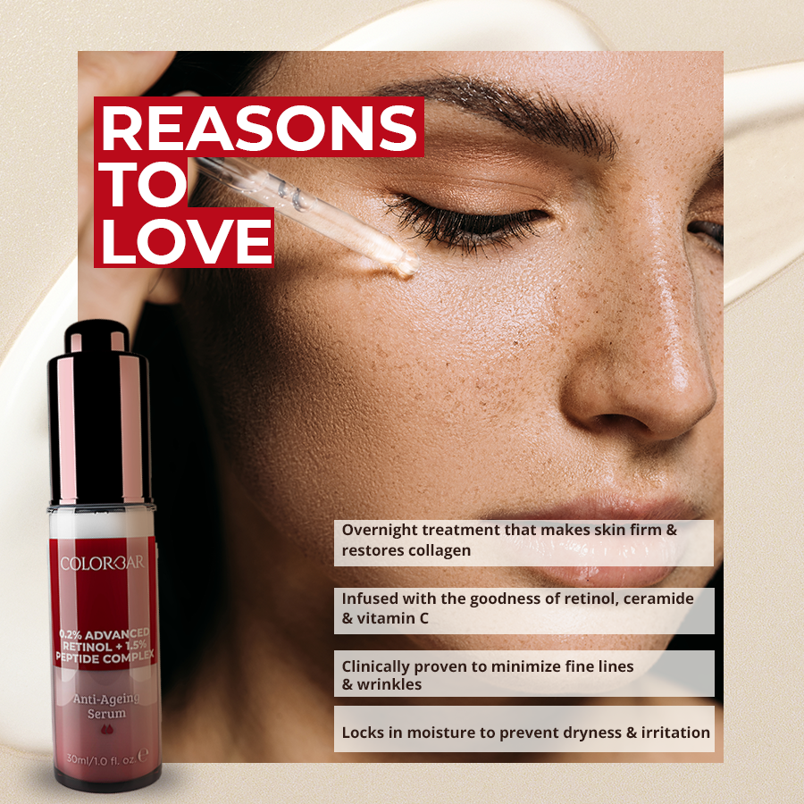 Colorbar Serum Retinol +1% Vit C + 1%Ha | Grocsy