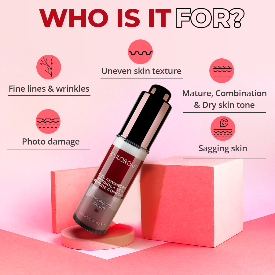 Colorbar Serum Retinol +1% Vit C + 1%Ha | Grocsy