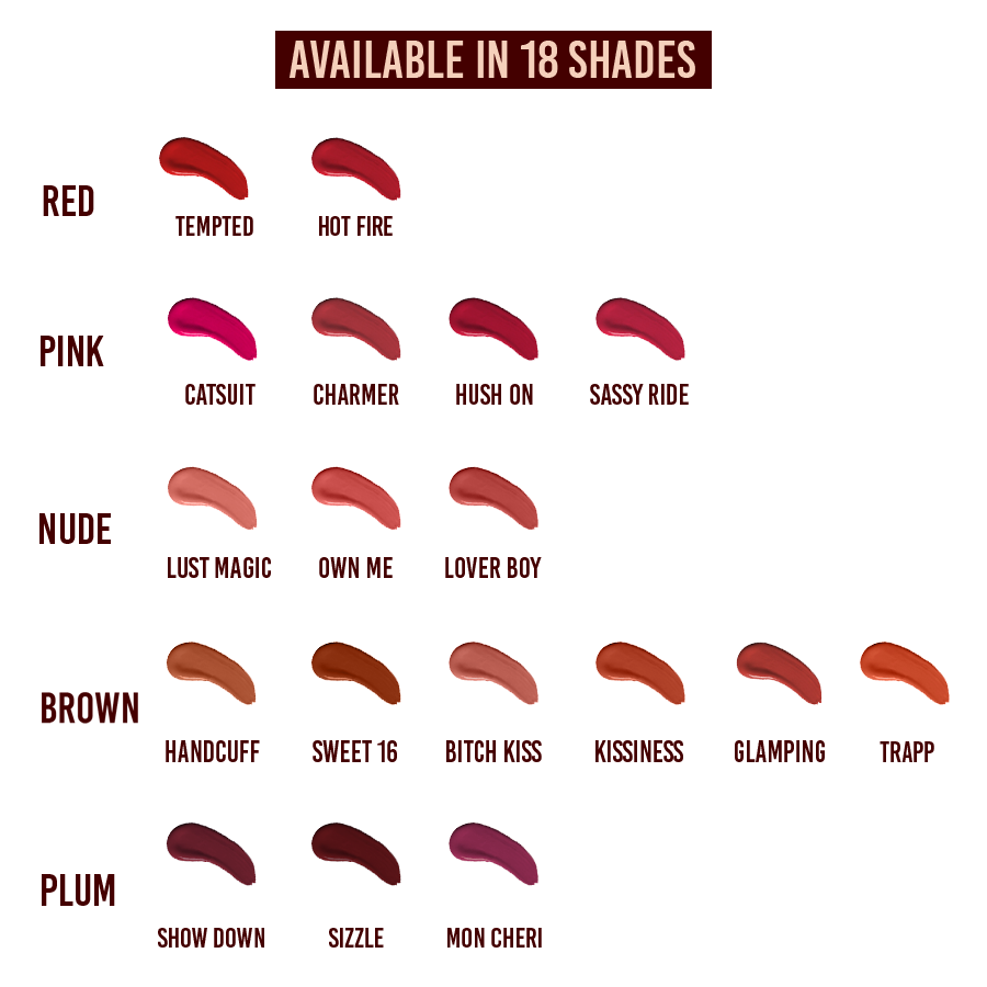 Colorbar Powerkiss Vegan Matte Lipcolor- Bitch Kiss | Grocsy