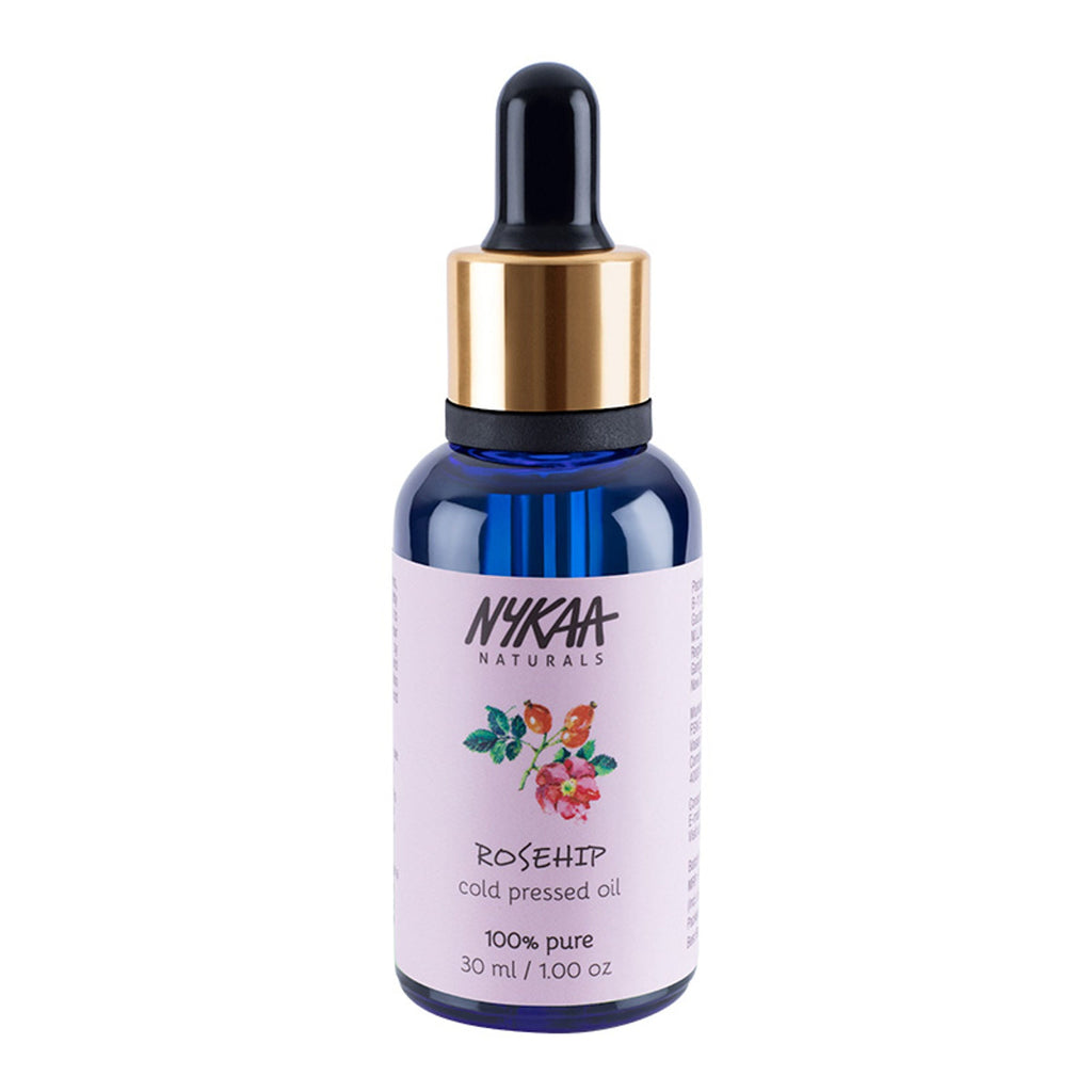 Nykaa Naturals Rosehip 100% Pure Cold Pressed Face Oil – For Gua Sha, Anti-Aging & Tan Pigmentation | Grocsy