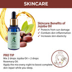 Nykaa Naturals Jojoba 100% Pure Cold Pressed Face Oil-Deep Hydration & Nourishment - All Skin Types | Grocsy