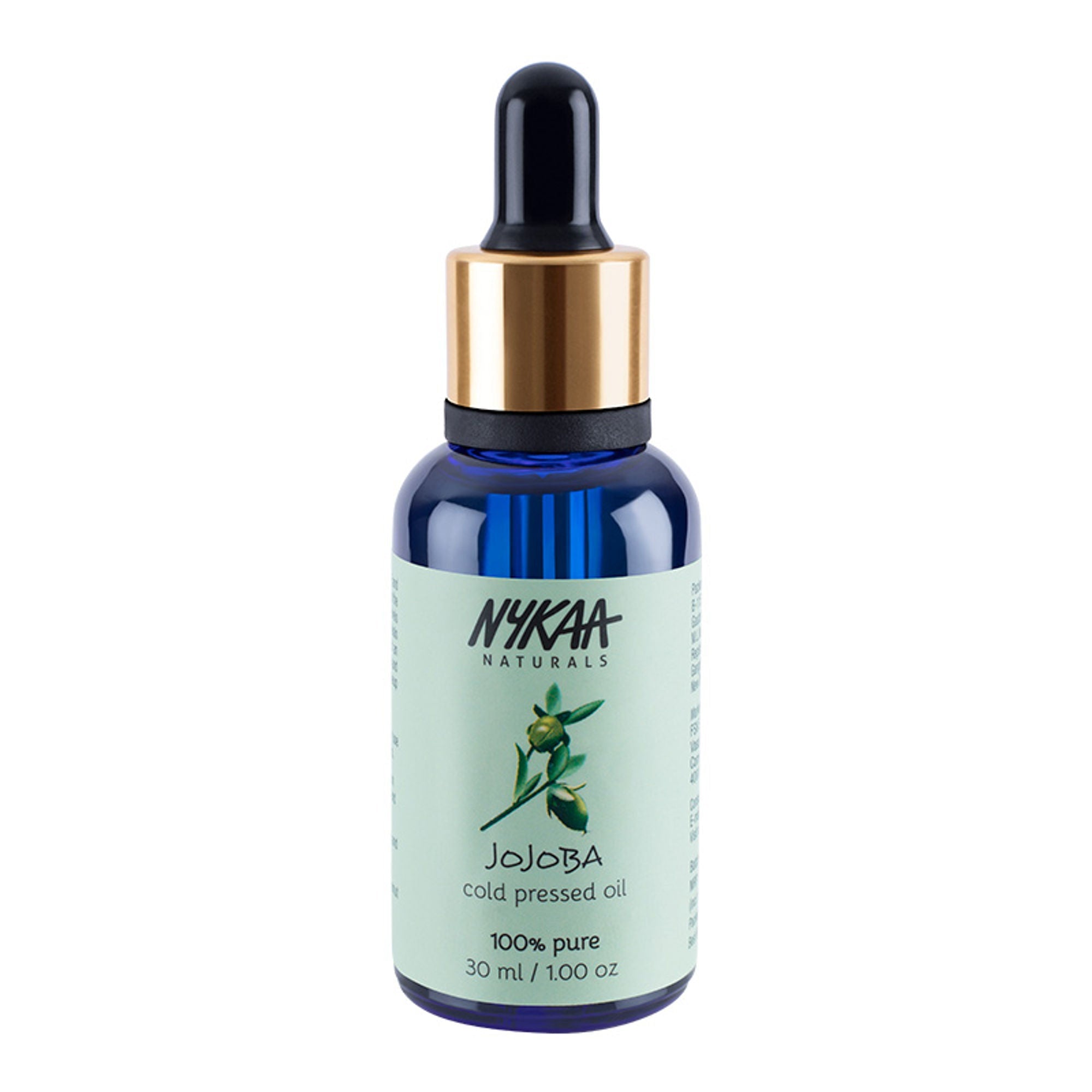 Nykaa Naturals Jojoba 100% Pure Cold Pressed Face Oil-Deep Hydration & Nourishment - All Skin Types | Grocsy