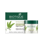 Biotique Advanced Ayurveda WheatGerm Anti-Ageing Night Cream | Grocsy