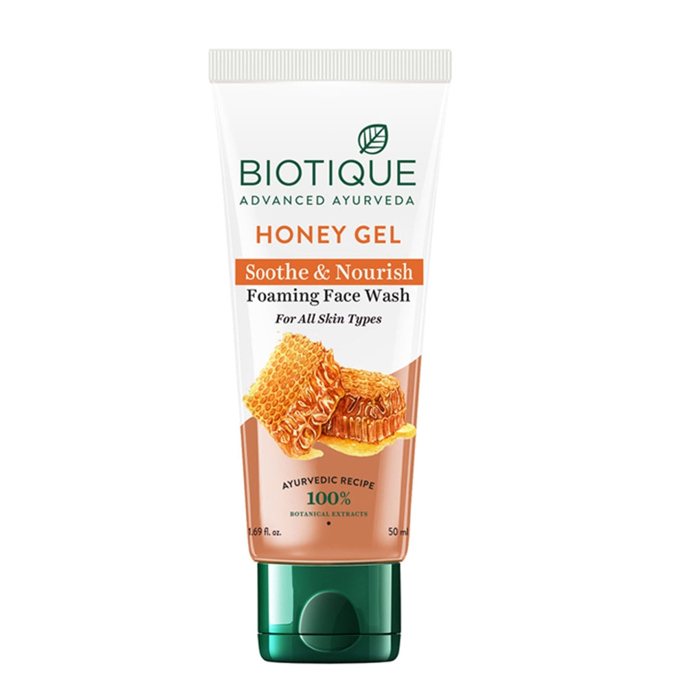 Biotique Advanced Ayurveda Bio Honey Gel Refreshing Foaming Face Wash | Grocsy