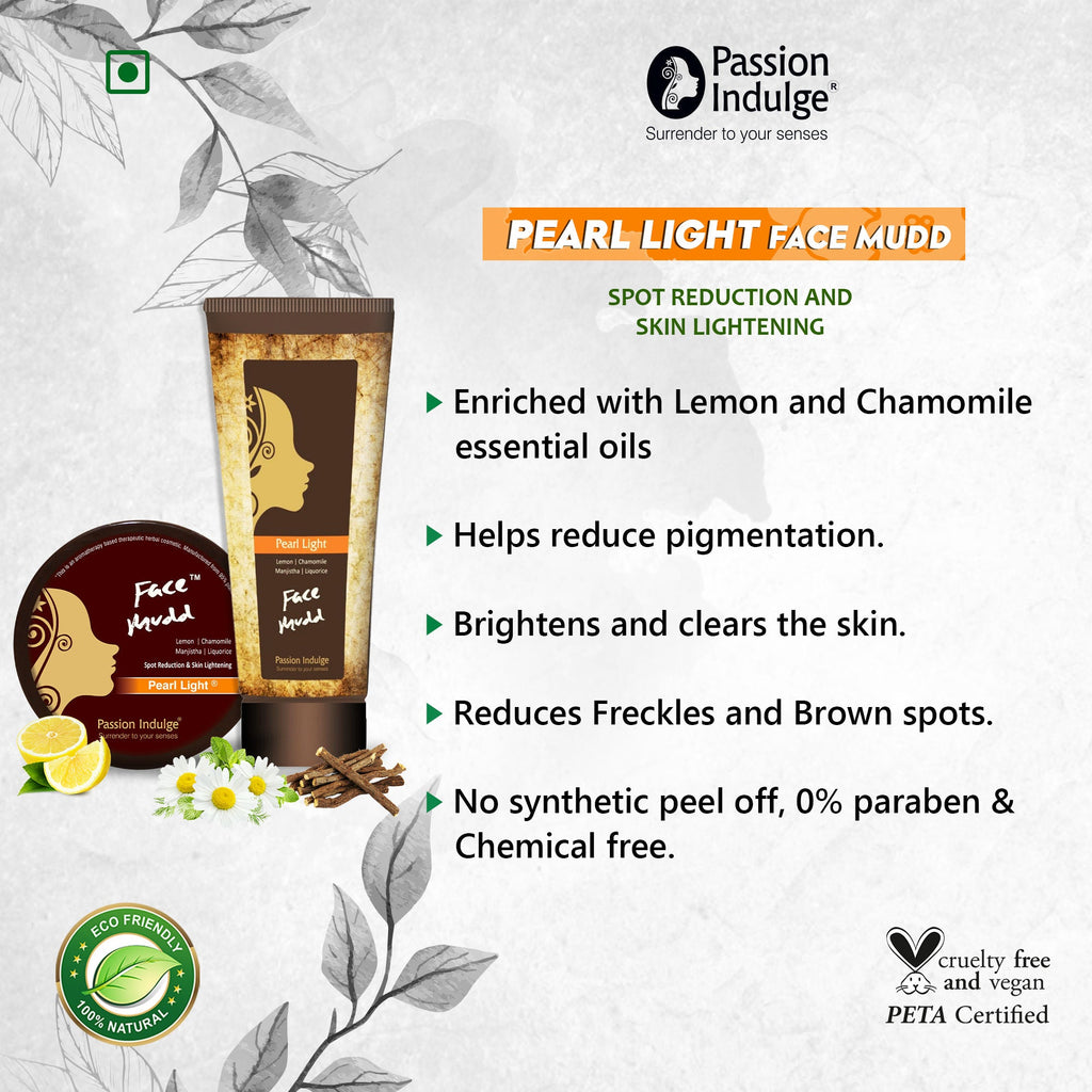 Passion Indulge Pearl Light Face Mudd Pack | Grocsy