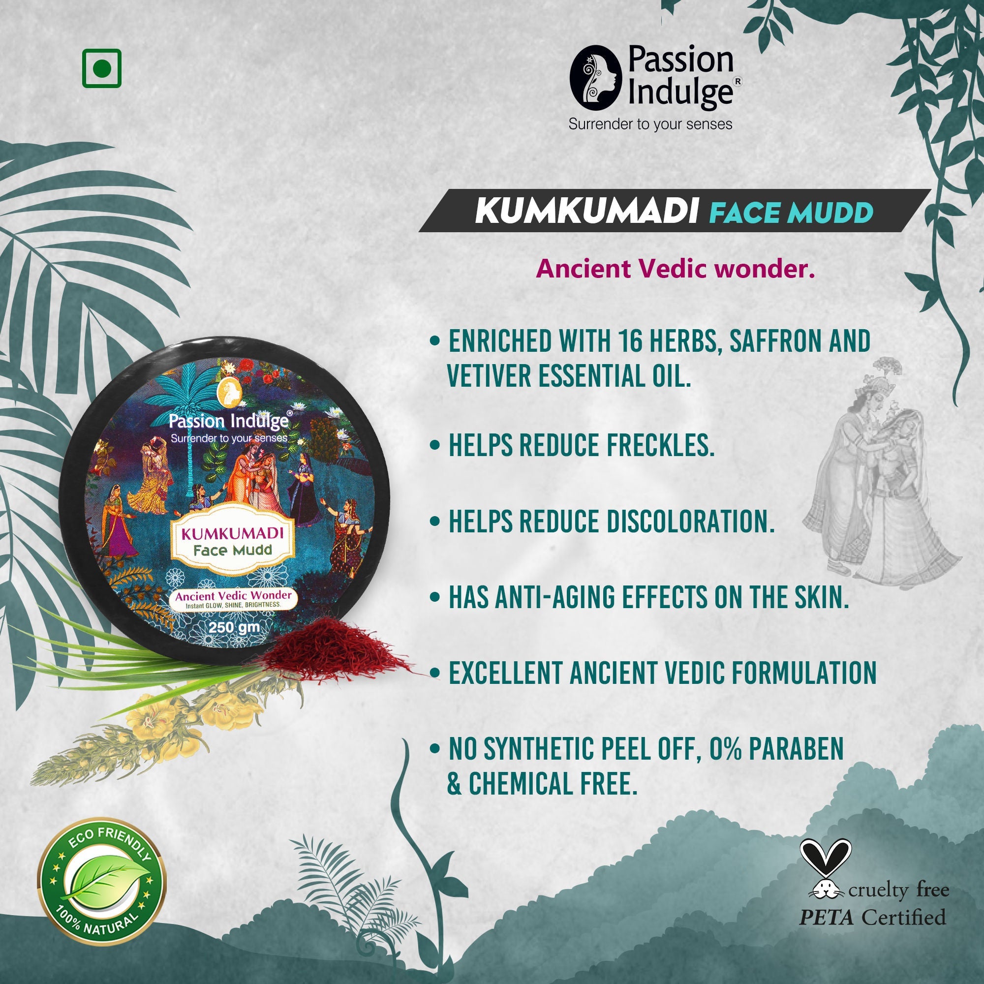 Passion Indulge Kumkumadi Face Mudd | Grocsy