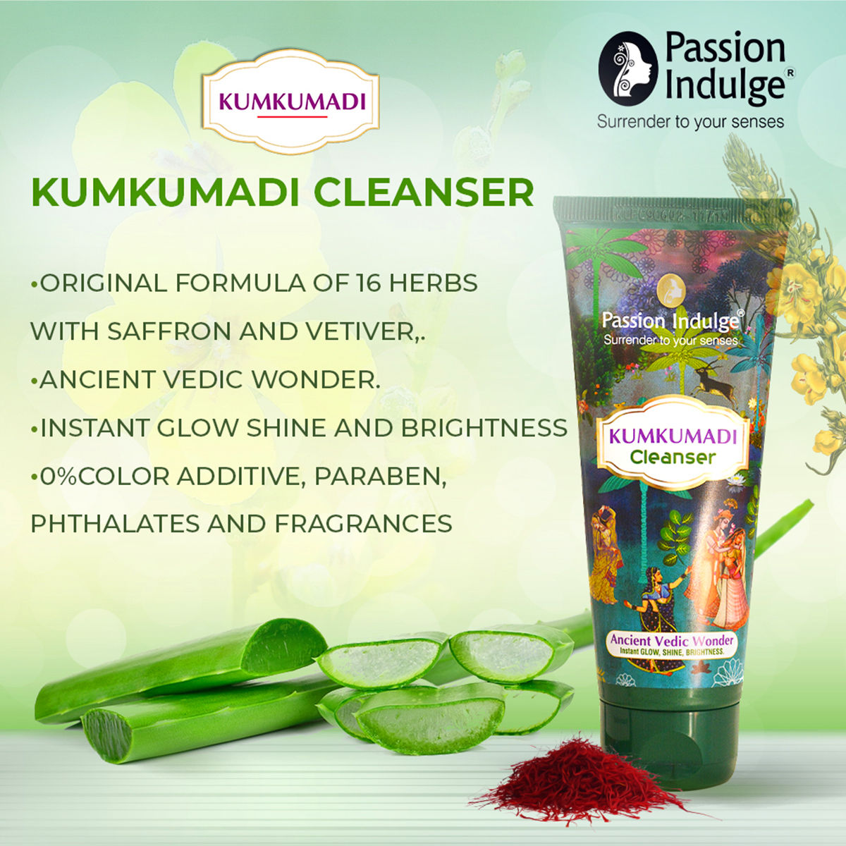 Passion Indulge Kumkumadi Cleanser | Grocsy
