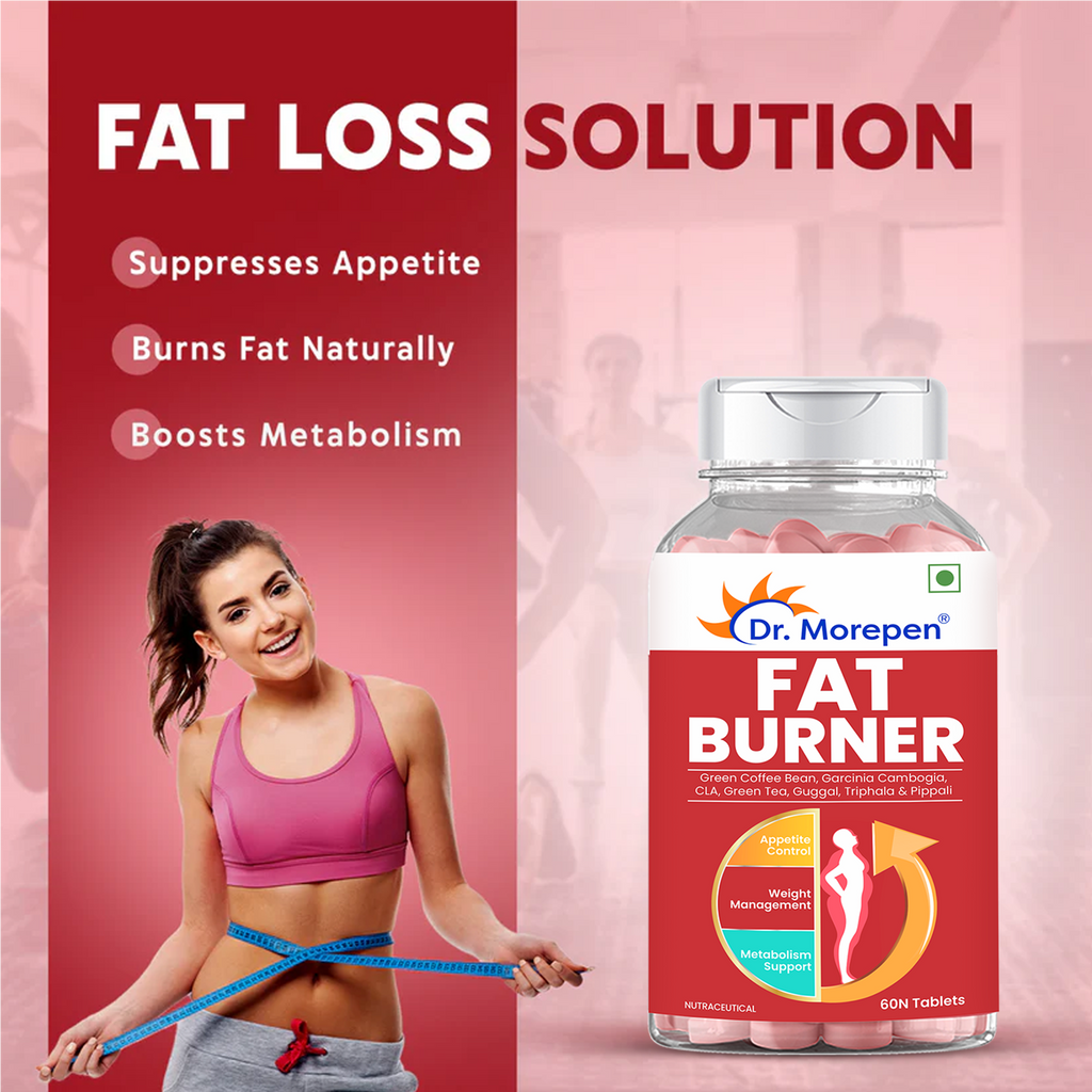 Dr. Morepen Biotin+ Advanced Tablets and Fat Burner Tablets Combo | Grocsy