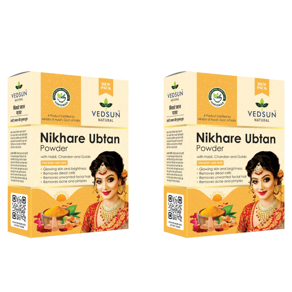Vedsun Naturals Nikhare Ubtan Powder for Face and Skin | Grocsy