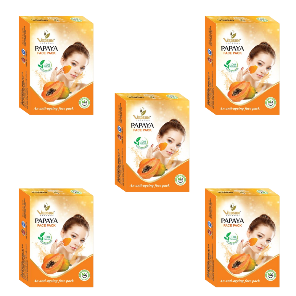 Vedsun Naturals Papaya Face Pack | Grocsy