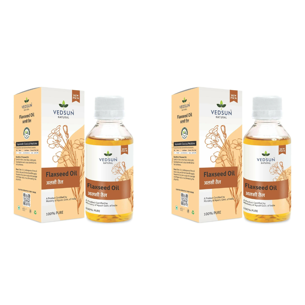 Vedsun Naturals Flax Seed Oil Alsi Ka Tel Pure Omega 3 Rich | Grocsy