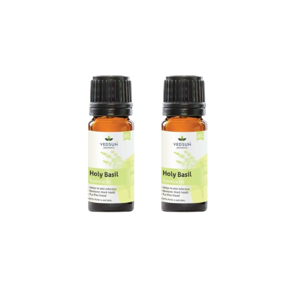 Vedsun Naturals Tulsi/Holy Basil Oil Pure & Organic for Skin | Grocsy