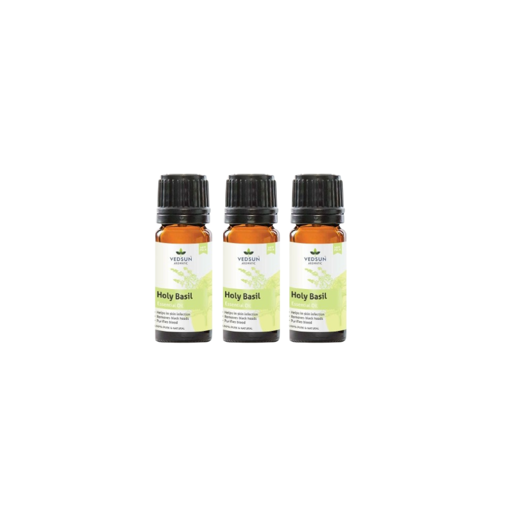 Vedsun Naturals Tulsi/Holy Basil Oil Pure & Organic for Skin | Grocsy