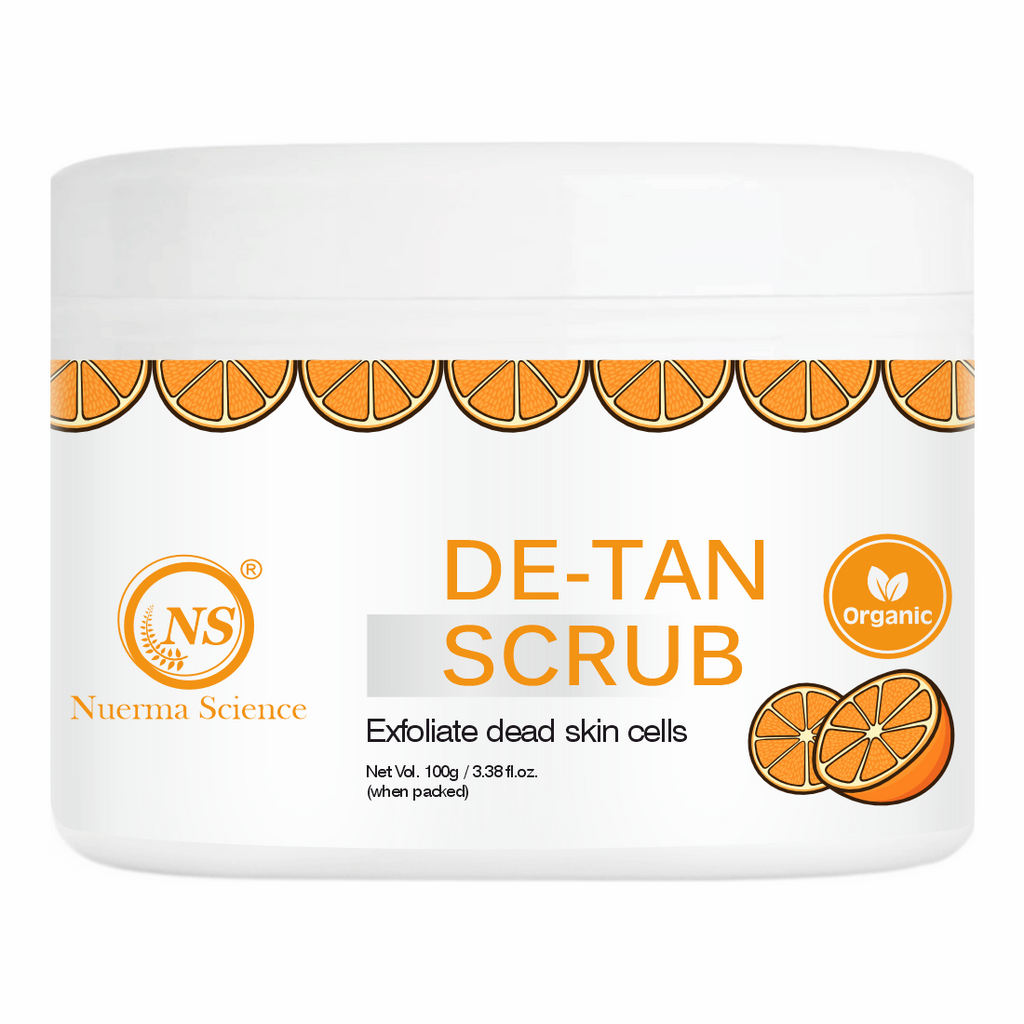 Nuerma Science De-Tan Face Scrub | Removes Blackheads, Whiteheads & Controls Excess Oil | Grocsy