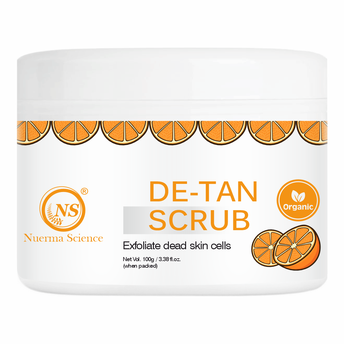 Nuerma Science De-Tan Face Scrub | Removes Blackheads, Whiteheads & Controls Excess Oil | Grocsy