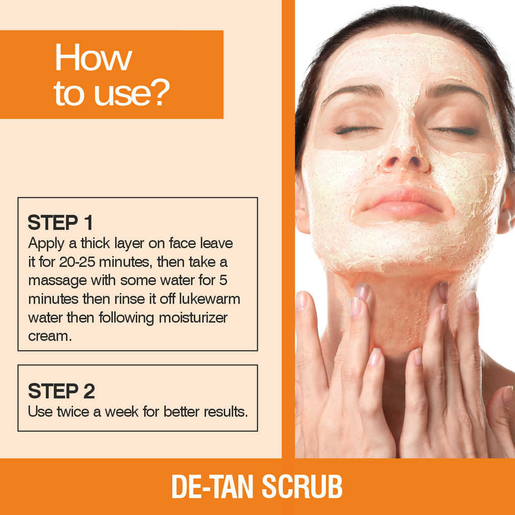 Nuerma Science De-Tan Face Scrub | Removes Blackheads, Whiteheads & Controls Excess Oil | Grocsy