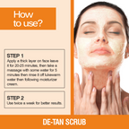 Nuerma Science De-Tan Face Scrub | Removes Blackheads, Whiteheads & Controls Excess Oil | Grocsy
