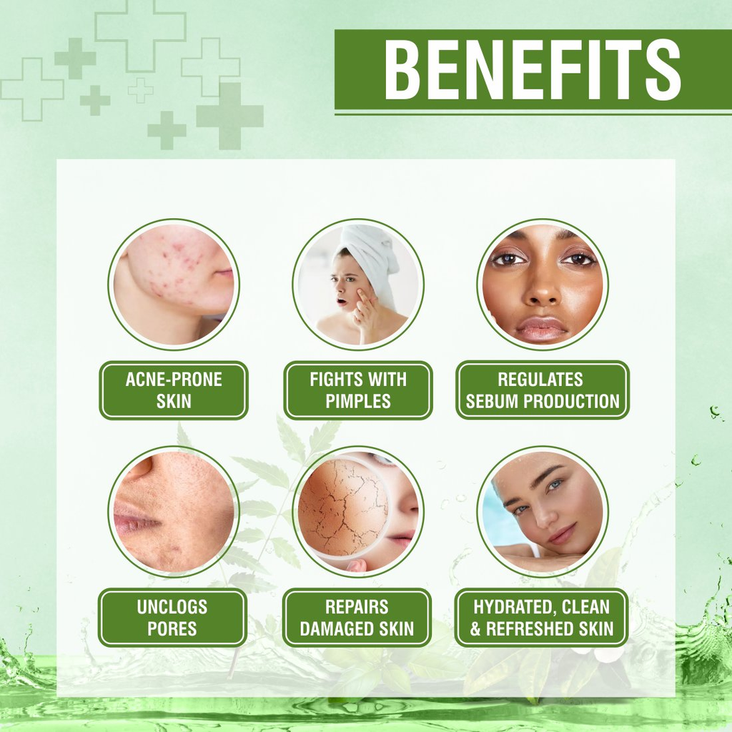 Nuerma Science Salicylic Acid Foaming Face Wash | Controls Acne & Pimples with Tea Tree, Neem & Tulsi Extract | Grocsy