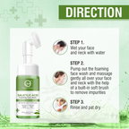 Nuerma Science Salicylic Acid Foaming Face Wash | Controls Acne & Pimples with Tea Tree, Neem & Tulsi Extract | Grocsy