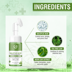 Nuerma Science Salicylic Acid Foaming Face Wash | Controls Acne & Pimples with Tea Tree, Neem & Tulsi Extract | Grocsy
