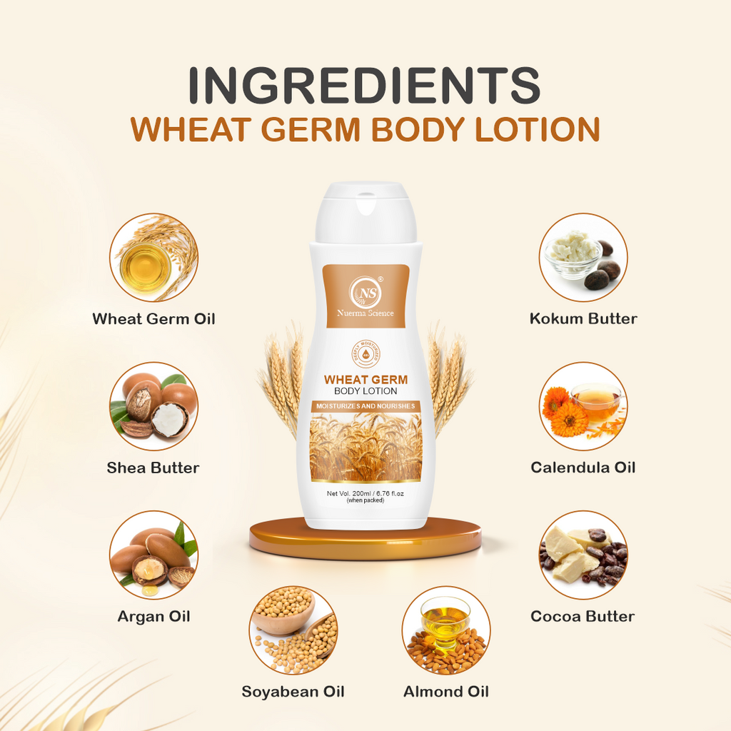 Nuerma Science Wheat Germ Body Lotion to Moisturize & Nourishes Skin | Grocsy