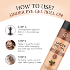 Nuerma Science Under Eye Gel Massage Roll-On to Reduce Dark Circles, Soothes Puffy Eyes | Grocsy