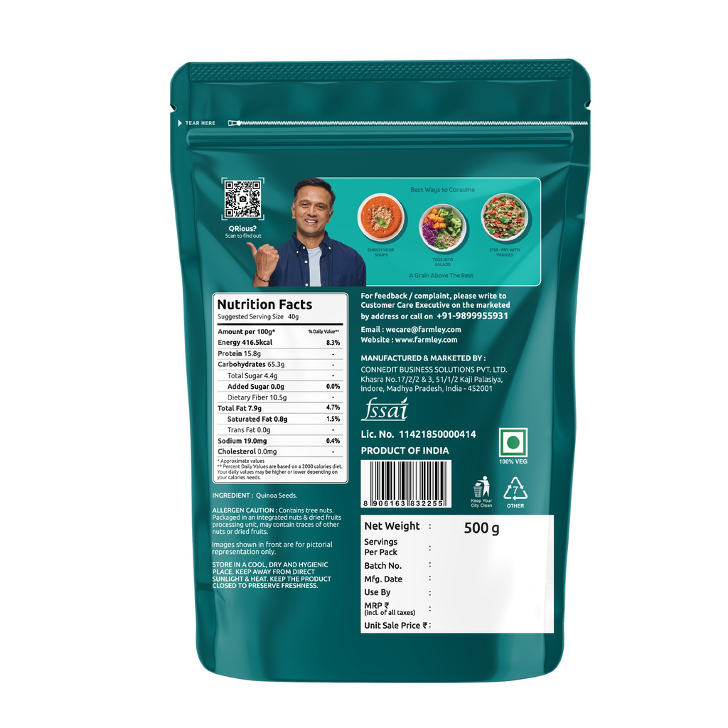 Farmley Quinoa - Ready To Cook | Grocsy