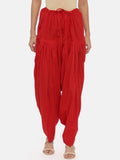 Souchii Red Solid Patiala | Grocsy