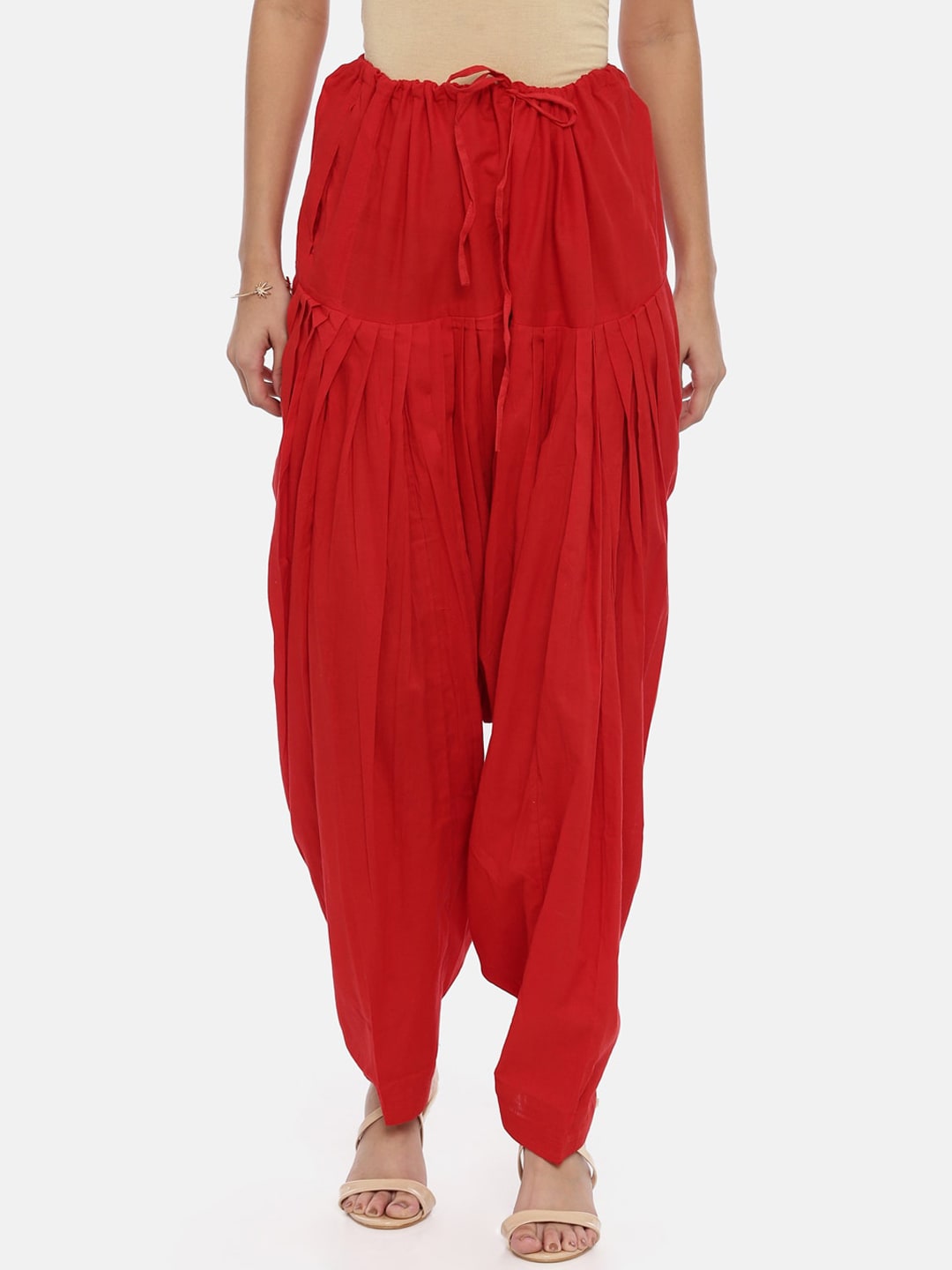 Souchii Red Solid Patiala | Grocsy