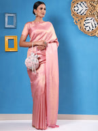 Masq Peach-Coloured & Grey Embroidered Potli Clutch | Grocsy
