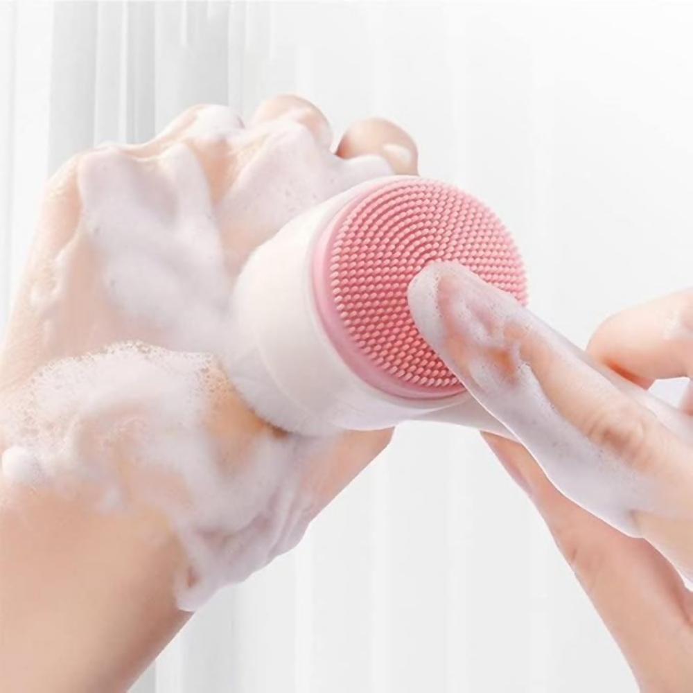 Bronson Professional 2 in 1 Silicone Facial Cleanser Brush Pore Exfoliation Massager | Grocsy