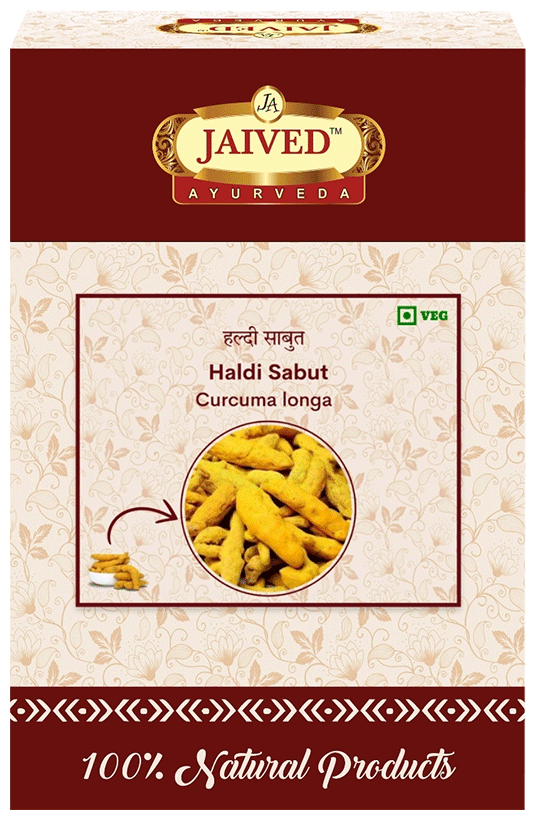 Jaived Ayurveda Haldi Sabut | Grocsy
