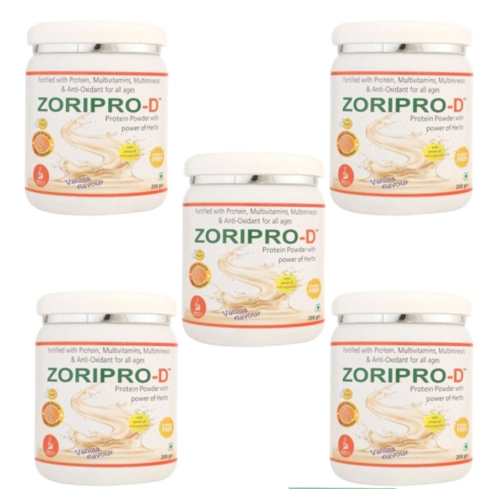 Zorilla Life Science Zoripro-D Protein Powder - Vanilla I Fortified with Protein I Multivitamin I Multimineral I Protein Powder with power of Herbs I Milk Protein with Power of Ashwagandha | Grocsy