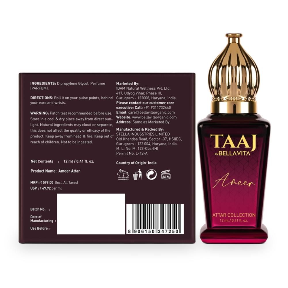 Taaj By Bella Vita Ameer Attar | Grocsy