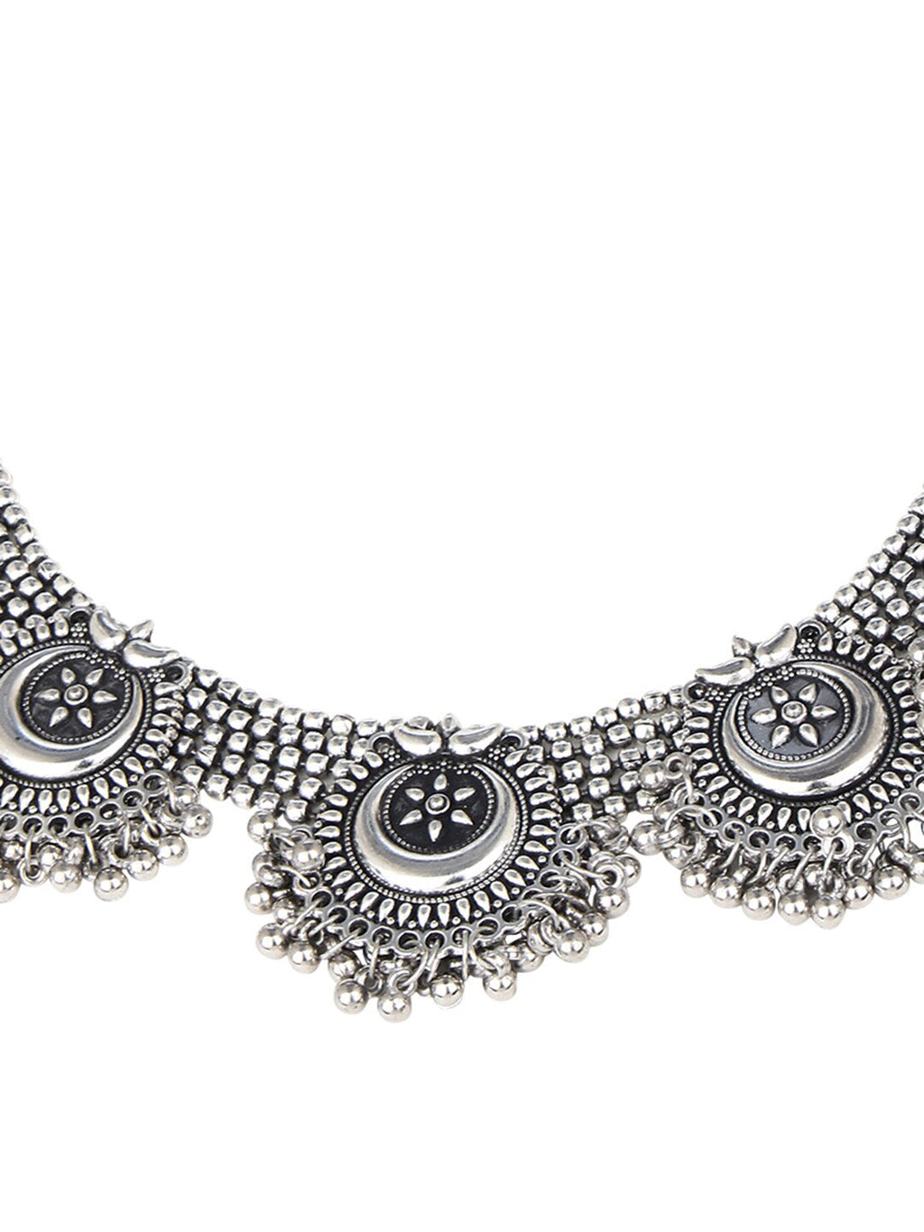 Cardinal Silver Oxidized Jewellery Set | Grocsy