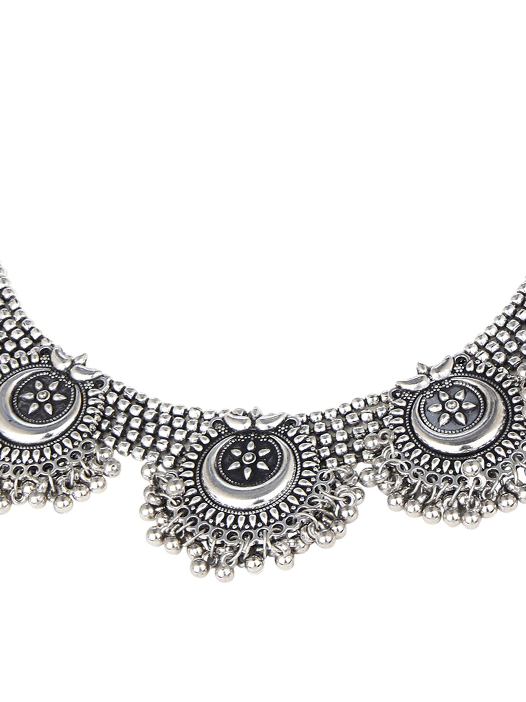 Cardinal Silver Oxidized Jewellery Set | Grocsy